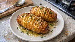 レンジ下ごしらえで失敗しにくい：カリほく食感のハッセルバックポテト（トースター仕上げ）