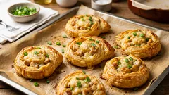 おつまみにも朝ごはんにも：鶏肉×チーズのパイ包み焼きレシピ