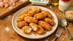 ささみ×絹ごし豆腐でふわふわナゲット：軽いのに満足、揚げたてが最高