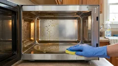 ベタつく汚れと嫌な臭い?5分でできる電子レンジの掃除方法