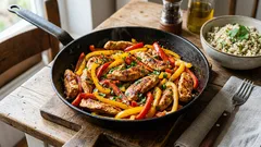 しっとり高たんぱくメインに。七面鳥フィレ×パプリカの香り炒め